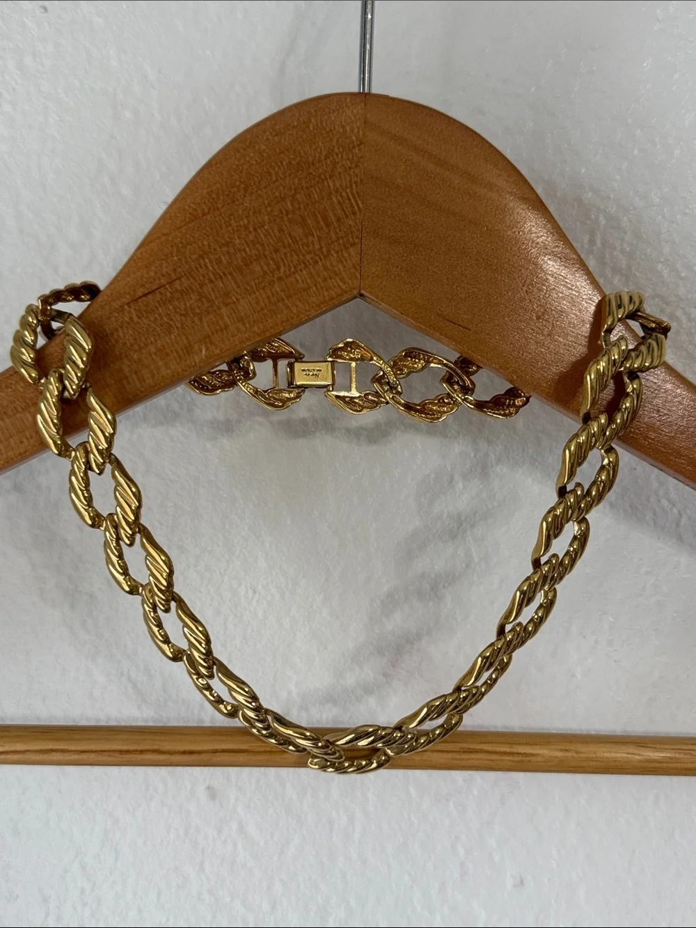 Vintage Napier Chunky Gold Necklace